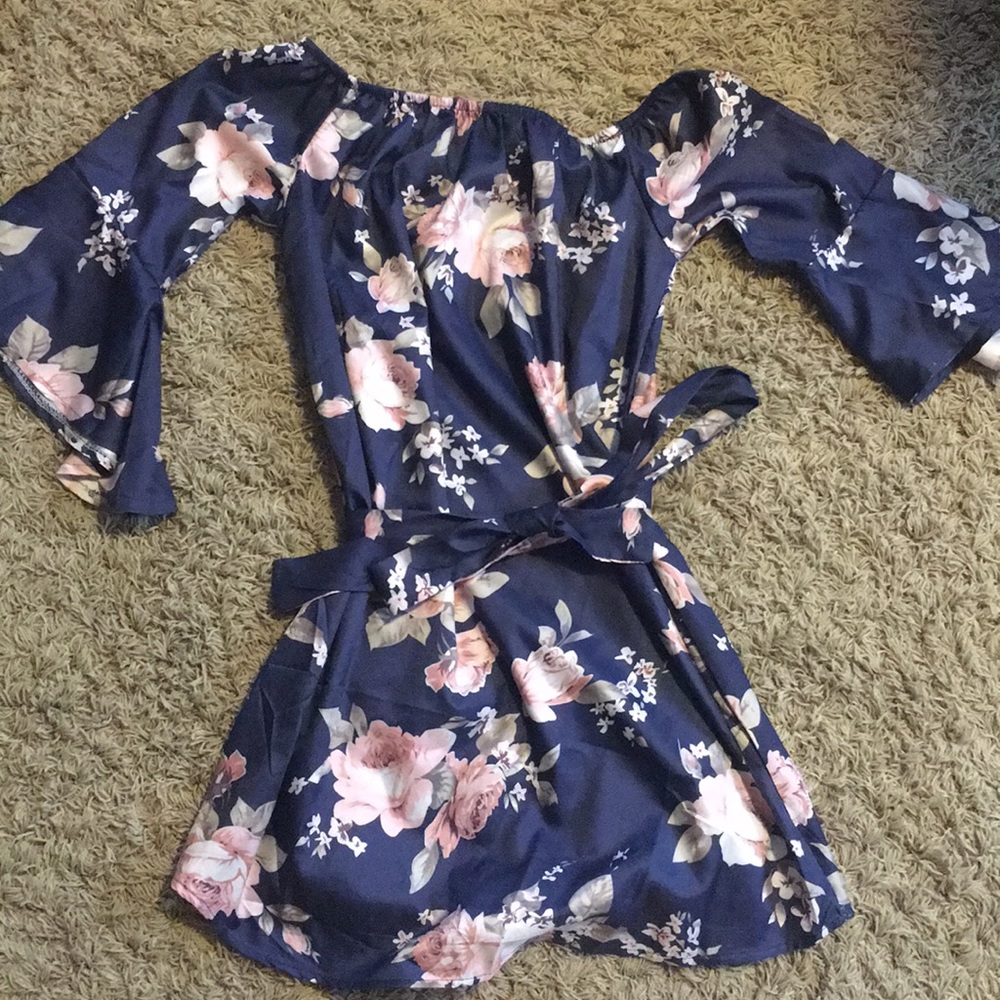 Off the shoulder floral dress